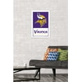 thumbnail image 2 of NFL Minnesota Vikings - Logo 21 Wall Poster, 14.725" x 22.375", Framed, 2 of 3