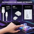 thumbnail image 2 of SayoDevice O3C Rapid Trigger Mini Keyboard Magnetic Switches Keyboard OSU Geometry Dash, 2 of 8