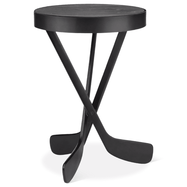 Bouclair Black Hockey Sticks Side Table