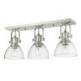 thumbnail image 5 of Yep by Golden Lighting Hines 3-light Vanity in Pewter and Seeded Glass, 5 of 5