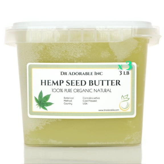 Dr Adorable - 9 lb - Hemp Butter - Organic Fresh Natural (3 of 3 lb)