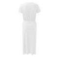 thumbnail image 6 of Sngxgn Women's Color Block Tiered Summer Dresses Adjustable Strap Flowy Dress Beach Sundress(White,L), 6 of 6