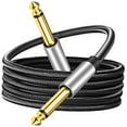 thumbnail image 4 of Cable de instrumento de 6,35 de pulgada Cables de de guitarra Conector de cable de audio estéreo 18 millones perfke Latiguillos, 4 of 7