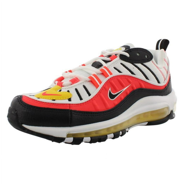 Nike Air Max 98 Boys Shoes Size 4, Color: Black/Bright Crimson