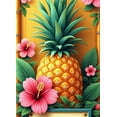 thumbnail image 4 of Colorful Floral Aloha Tropical Banner Decorative Hibiscus Pineapple Design for Luau Party Beach Celebration Summer Events, 4 of 8