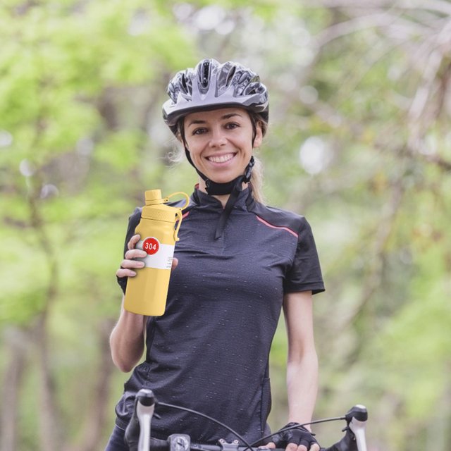 Botella de agua deportiva de 750ML/950ML, termo a prueba de fugas, tetera portátil