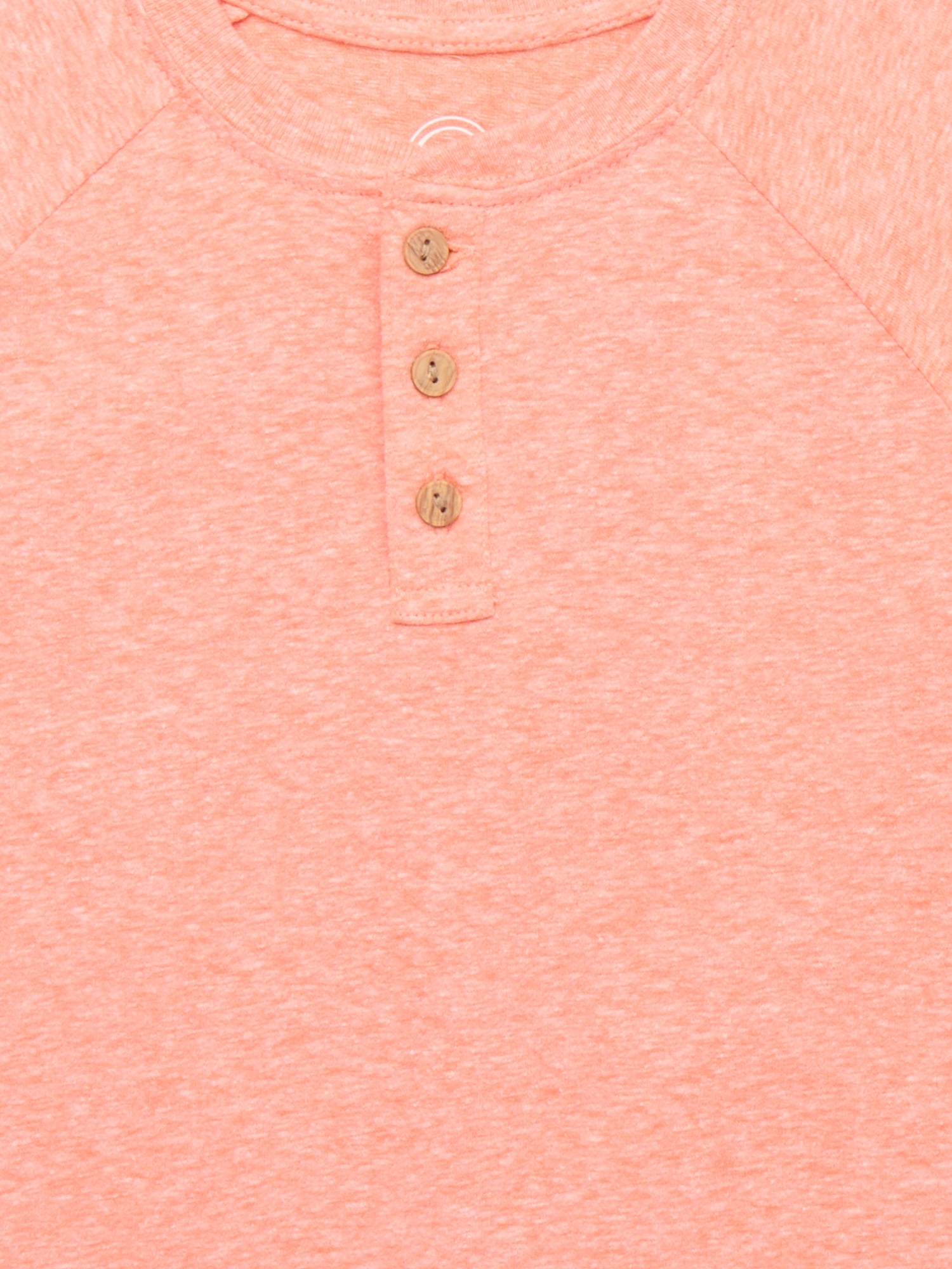 Wonder Nation Boys Henley Shirt with Short Sleeves, Sizes 4-18 & Husky