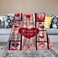 thumbnail image 2 of FUMJ  Valentines Day Throw Blanket Twin Pink Plaid Love Heart Blanket Girlfriend Wife Couple Gift Blanket for Couch Bed Soft Cozy Fuzzy Blankets and Throws 60x80, 2 of 6