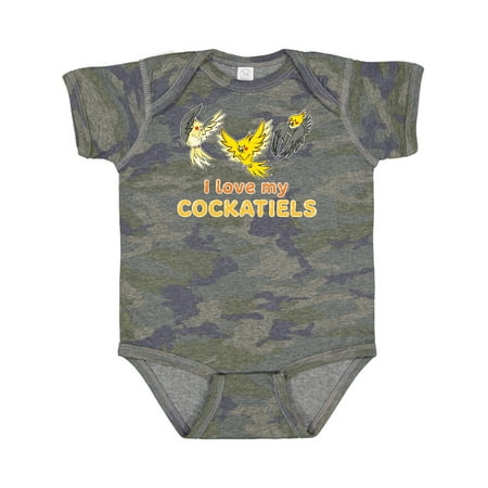 

Inktastic I Love My Cockatiels Gift Baby Boy or Baby Girl Bodysuit