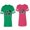 Men Green / Women Pink, variant on New Mr Mrs Matching Couple Cotton Jerseys (Men Green / Women Black) (Men S / Women S)