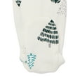 thumbnail image 4 of Jolly Jammies Baby Holiday Tree Print Matching Family Pajamas Microfleece Sleeper, Sizes 0M-6M, 4 of 4