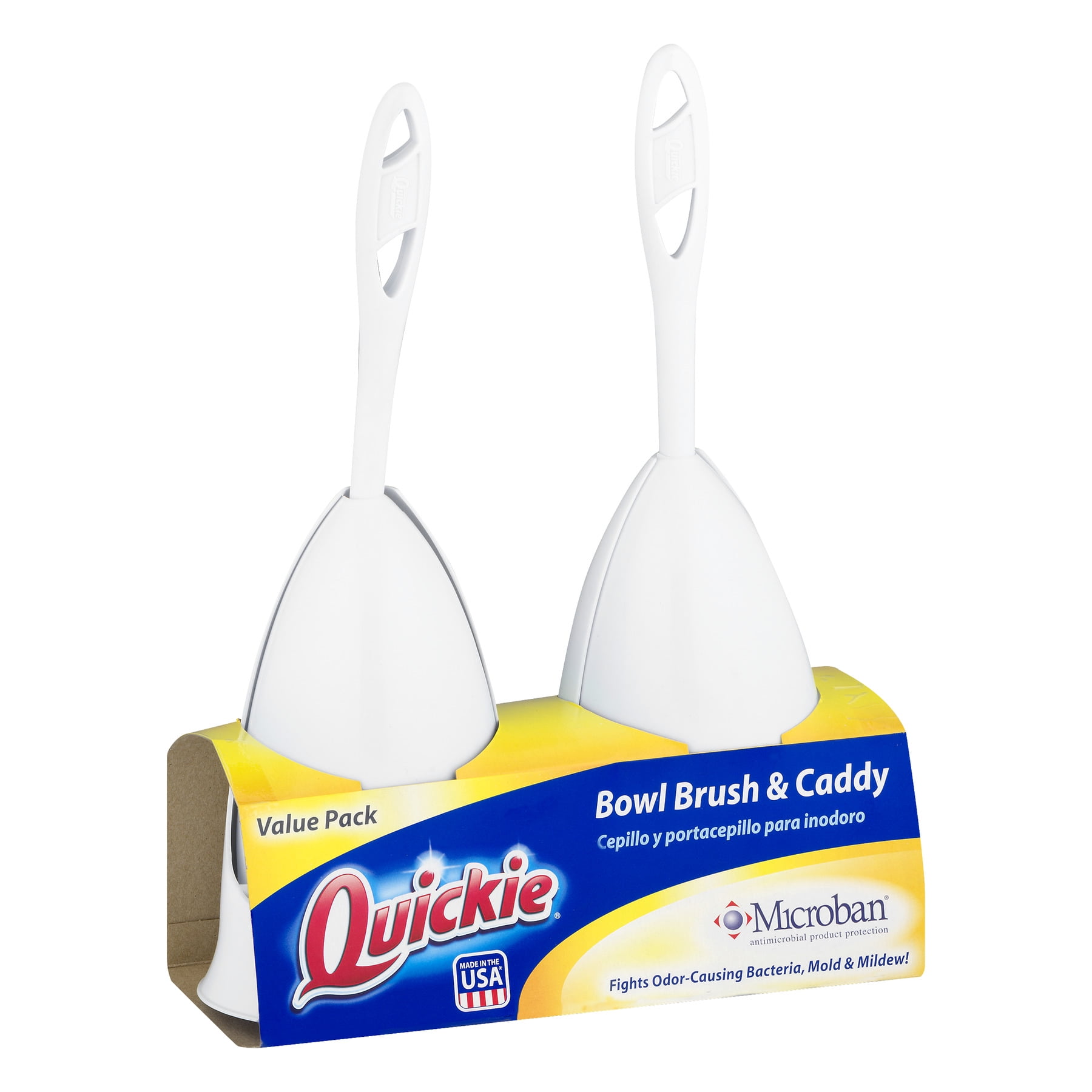 9 Count Turbo Plunger and Bowl Brush Caddy Set and Cleaning Pads