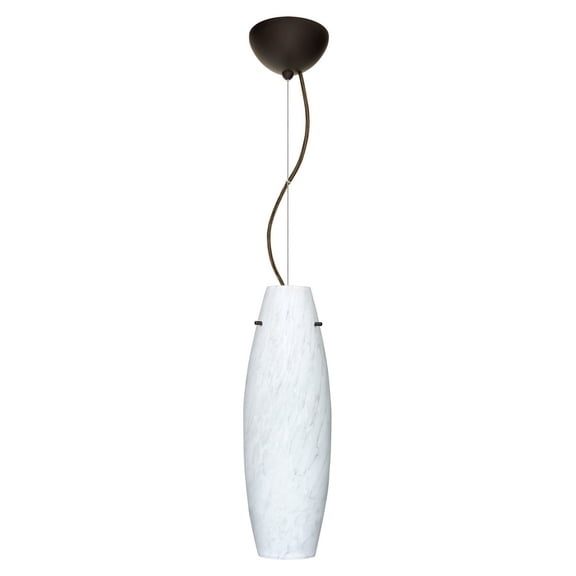 Besa Lighting - Tara-One Light Cord Pendant with Dome Canopy-6 Inches Wide by 18