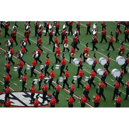 Canvas Print Instrument Drum Uniform Marching Music Band Stretched Canvas 10 x