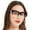 LH5133X-Clear, variant on MARE AZZURO Oversized Reading Glasses Women Big Square Readers 1.0 1.5 2.0 2.5 3.0 3.5 (Black, 3.50)