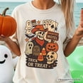 thumbnail image 2 of Western Halloween Skeleton T-Shirt, Haunted Motel Trick or Treat Tee, 2 of 6