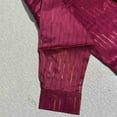 thumbnail image 4 of Stamzod Men Shirts Fashion Strip Printed Long Sleeve Button Down Shirt Men Oversized Dress Shirt for Wedding Party Wine M, 4 of 6