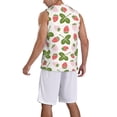 thumbnail image 2 of Sikiie Strawberry Floral Basketball Jersey Reversible Men's Mesh Athletic Sports Shirts Training Practice S-4XL3X-Large, 2 of 6