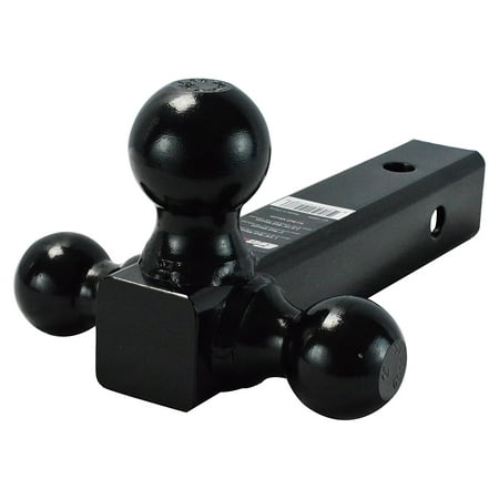 Class 1 Tow Hitch GT-10004 Black Tri-Ball Mount Tow (Trailer Class III/IV Ball Hitch 1 7/8