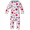 thumbnail image 4 of Touched by Nature Baby Girl Organic Cotton Coveralls 3pk, Garden Floral, 3-6 Months, 4 of 4