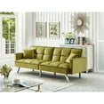 thumbnail image 4 of Comfortable Velvet Sleeper Sofa Bed by Legend Furniture Green, 4 of 5