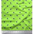 thumbnail image 1 of Soimoi Tissu en Coton Vert Canard Insecte & Texture Imprimé 1 Yard 42 Pouces de Large, 1 of 2