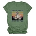 thumbnail image 1 of Pompotops Femmes Été Impression Manches Courtes O-Cou en Vrac T-Shirt Chemisier Tops, 1 of 2