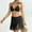 A_ Black, variant on UTSJKR Hot Rave Knitted Brazilian Bikini Sets for Women Halter Triangle Bra and Fringes Skirt Coverups 2 Piece Bathing Suits Beige Free Size