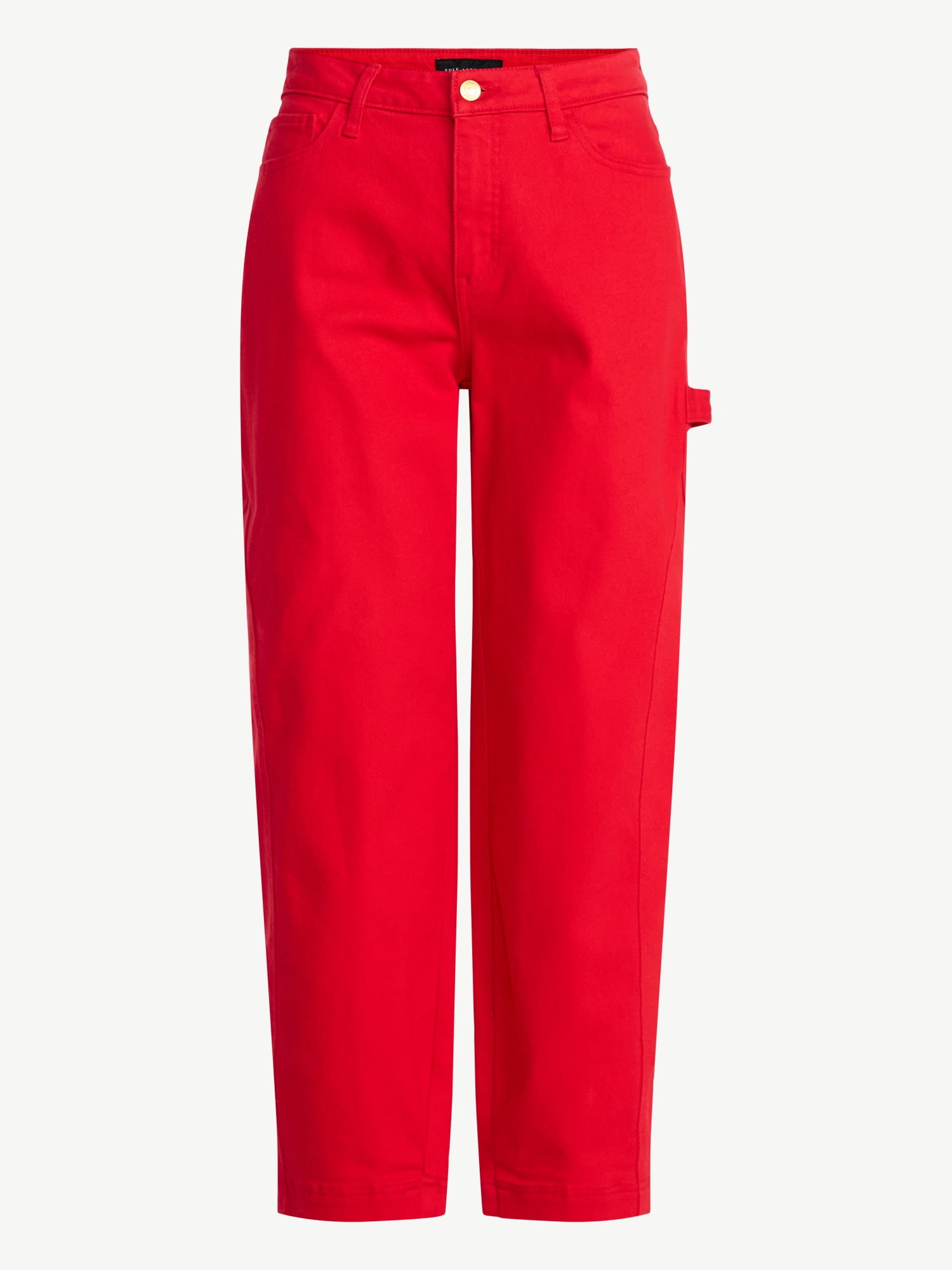 Free Assembly Women's Midrise Cropped Barrel Jeans, 27.5" Inseam, Sizes 0-20