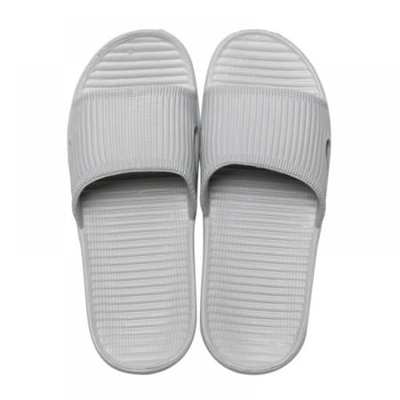 

Alvage Unisex Slip On Slippers for Women/Men Non-slip Light Weight Flat Slide Sandals Shower Sandals House Soft Flip Flop Shoes for Indoor Home Garden