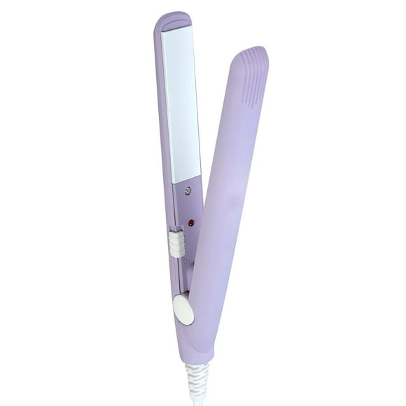 Ejoyous Plancha De Pelo, Mini Plancha De Pelo Portátil 2 En 1, 190 Grados Celsius Temperatura Constante Placa De Cerámica Turmalina Belleza Plancha Rizador De Calefacción