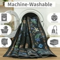 thumbnail image 5 of Ultrug Vintage Rugs Floral Printed Area Rug Soft Carpet for Living Room Bedroom Home Decor,4'x6',Black, 5 of 7