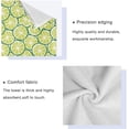 thumbnail image 4 of Towel Set of 3, Summer Green Lime Citrus 1 Bath Towel, 1 Towel, 1 Small Square Towel, Strong Soft and Compact Absorbent Yoga Gym Hotel Excellent Choice. Washcloth Gift, 4 of 7