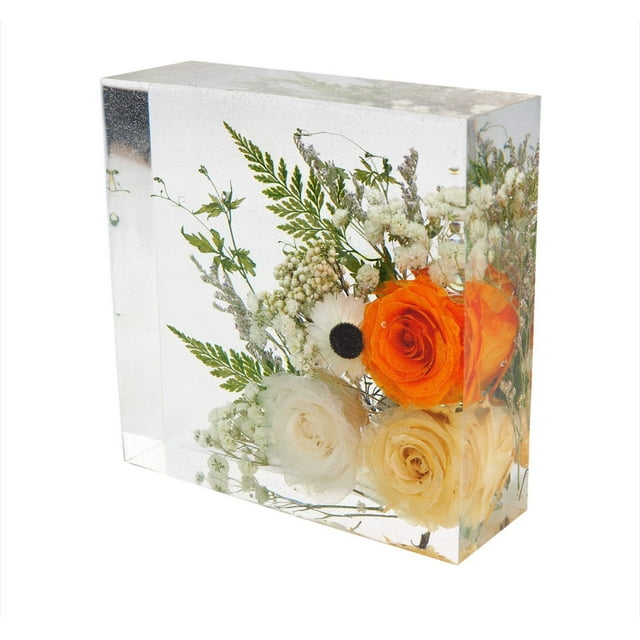 Amdohai Grands Moules en Silicone pour Résine, Carrés, Moules Profonds en Résine Époxy pour la Conservation des Fleurs, Art en Résine, Résine