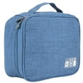 thumbnail image 2 of Bolsa de almacenamiento multifunción para accesorios electrónicos, cable, organizador de unidades USB, soporte de almacenamiento, azul, 2 of 15