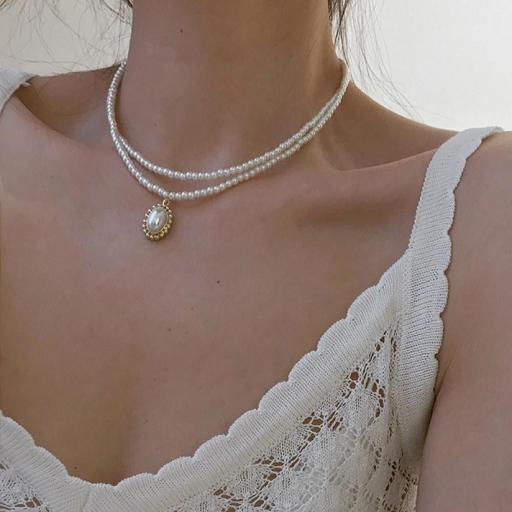 Chic Pearl Long Pendant Necklace With Avatar Coin Design Fashionable And  Thin Chain Choker Necklaces From Koreas Top Jewelry Factory Wholesale  Available From Omricasspi, $12.46 | DHgate.Com