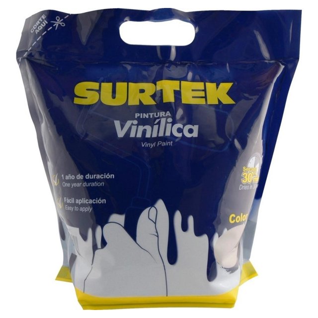 Pintura Vinílica En Bolsa 3.7 Litros Ostión Spb2303 Surtek SURTEK SPB2303