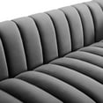 thumbnail image 5 of Modway Entertain Vertical Channel Tufted Performance Velvet Sofa in Gray, 5 of 6