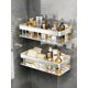thumbnail image 5 of 1pc Bathroom & Kitchen Aluminum Alloy Storage Rack, Towel Holder, Shampoo Cosmetic Organizer, Shower Head Shelf, Sink Drain Rack, 5 of 5