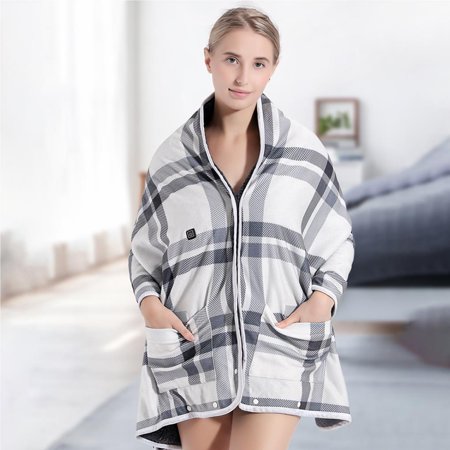 Heated Blanket Heated Shawl Wrap Washable Wearable Blanket Heated Wrap 3  Heating Settings for Camping Office Home | Walmart Canada