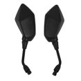 thumbnail image 2 of Universal 2pcs Motorcycle Big Size Rear Mirror Black Motorcycle Motorbike Chrome Scooter Rearview R, 2 of 5