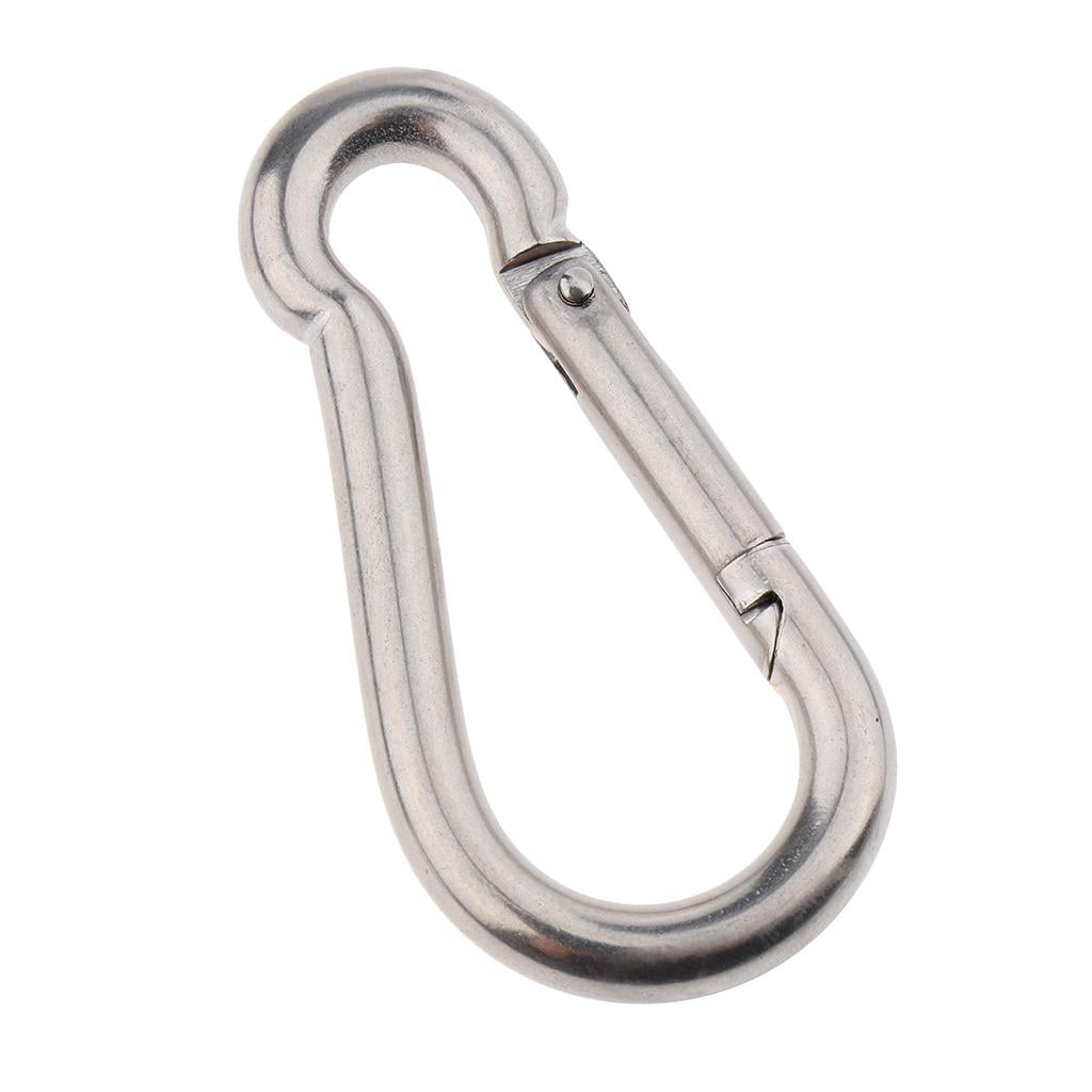 3 Pieces Round Spring Snap Hooks Carabiner Clips Keychain Hanging Buckle 