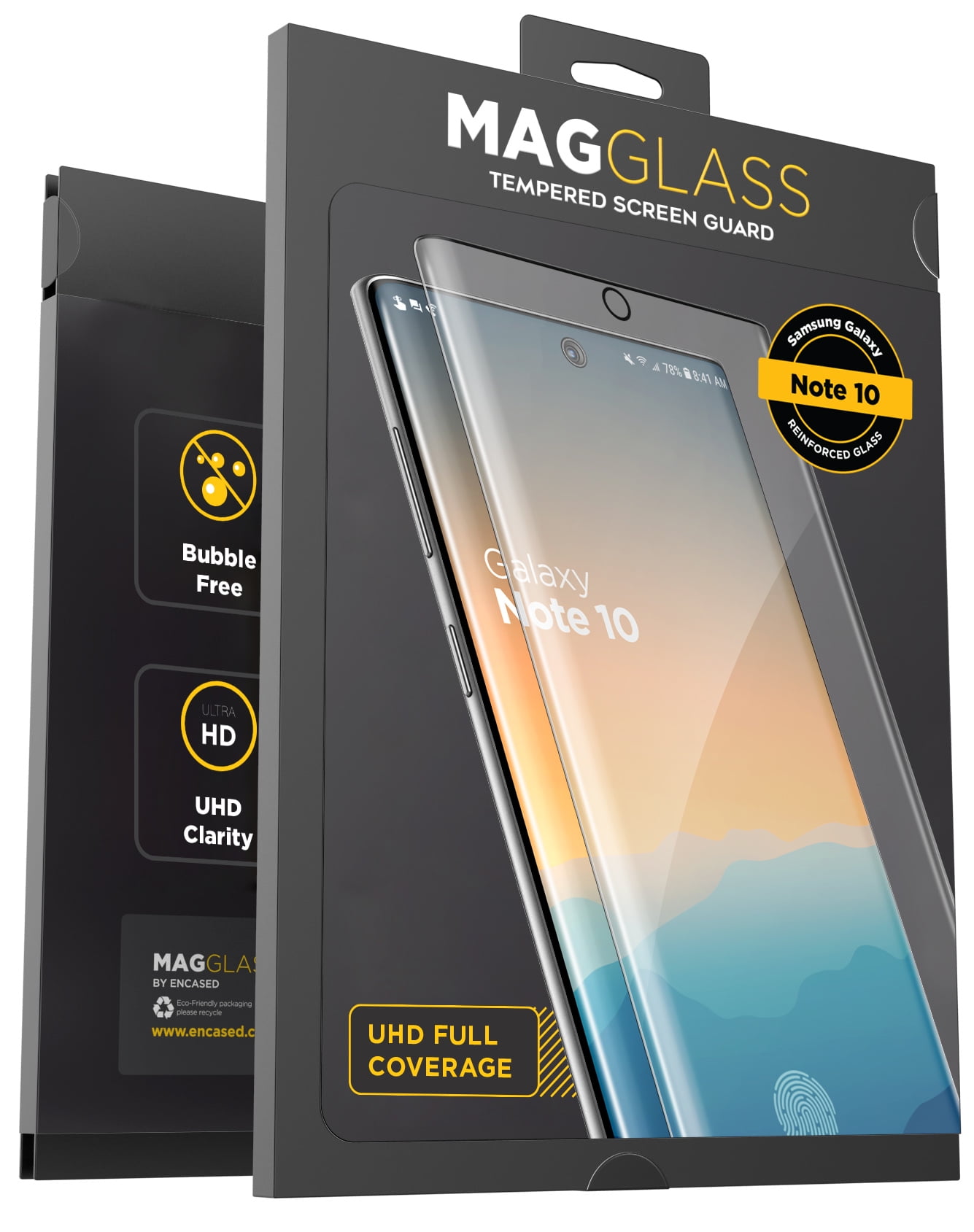 Magglass Galaxy Note 10 Tempered Glass Screen Protector w/ Fingerprint