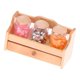 thumbnail image 5 of Tarros de caramelos a escala 1/12, tarros de comida para casa de muñecas, expositor de madera, decoración paisajística, 5 of 9