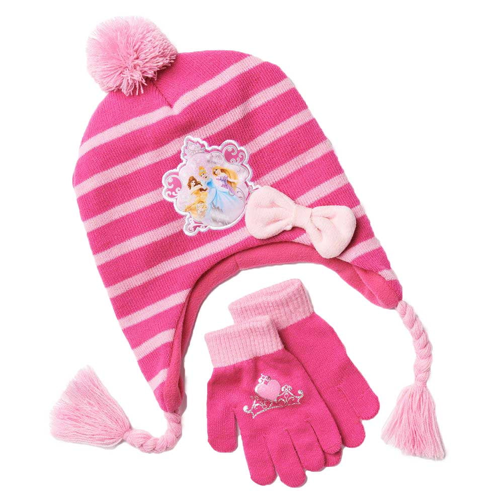 Disney Princess Girl's Hat and Glove Set One Size New 