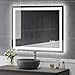 thumbnail image 3 of USHOWER 40x32 Inch Modern LED Bathroom Mirror - Smart Backlit Vanity Mirror with Anti-Fog, Dimmable Lights, Wall Mounted, 1/5 Inch Tempered Glass, 3 of 4