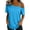 Sky Blue Tops, variant on Womens Cold Shoulder Tops Summer Short Sleeve T Shirts Solid Color Casual Loose Fit Tees Trendy Date Night Blouses Purple M