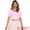 Light Pink, variant on Unique Bargains Women's Summer Puff Sleeve Smocked Crop Gingham Blouse Top L Red