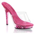 thumbnail image 2 of LIP-101SDT, 5'' Heel Rhinestone Studded Slide Sandal, 2 of 2