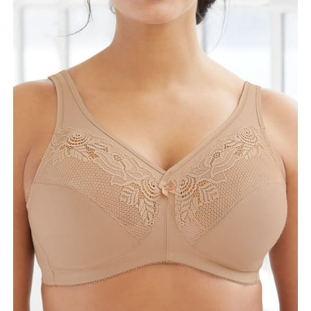 Women's Glamorise 1003 Magic Lift Full Figure Minimizer Bra